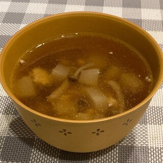 大根とひき肉のさっぱりスープ